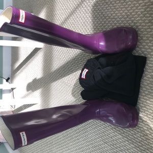 Hunter tall rain boots